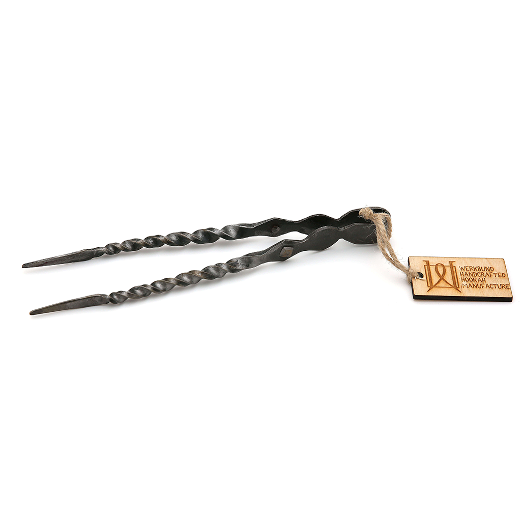 Werkbund Hookah Tongs - CorkScrew Model - 10 inch
